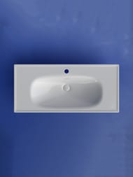 Раковина накладная Ceramicanova Sabo 1000х460х180 1 отв. под смеситель, белый CN13003