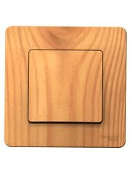 Выключатель Systeme Electric BLANCA скрыт.установки 1-клавишный cх.1, 10A, 250B, ясень BLNVS010105