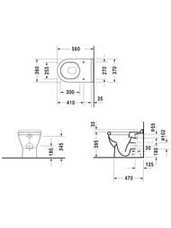 ������ ��������� DURAVIT STARCK 3 370�560�430 �������������� ������, ��������� 0124090000