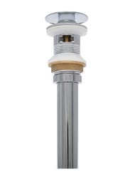 Донный клапан AQUAme Click-Clack, с переливом, хром AQM7001-1