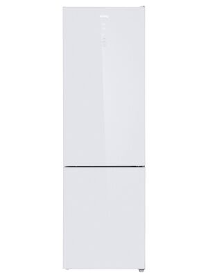 Холодильник Korting KNFC 62370 GW (595х2000х635) двухкамерный, Full No Frost, белое стекло