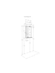 ���������� ���� AQUATON ����� 50 (500�140�850) � ����������, �����, �����/��� �������� 1A214502BAC20