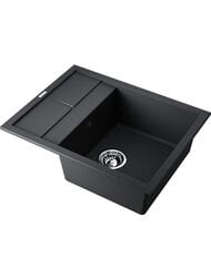 Мойка Omoikiri SUMI 65-BL (650х500х230) врезная, тетогранит, черная 4993670