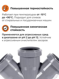 Крестовина PP 50х50х50х45° одноплоскостная
