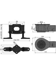 ����� ��� �������� ����� Alcaplast APZ-S9 DN50 ������, � ���������� ������������ �����
