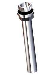 Трубка FAR d15, 1/2"НР с EPDM, 100мм, медная, хромированная, FC 8875 1210