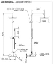 Душевая система Remer Energy EY37X7SS9SSCFP, черный брашированный хром — миниатюра 2