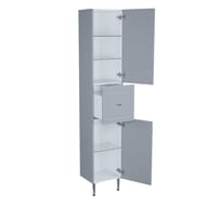 Пенал IDDIS Oxford (360х302х1900) напольный, светло-серый OXF36L0i97