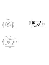 ������ ��������� GSI Modo+ 540�370�340 ������������, � ��������, ���� Swirlflush,����� 8415FR211