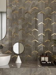 Мозаика Atlas Concorde Marvel X Fior di Bosco Mosaico Chevron Lapp (463х192) AF9A (кв.м.)
