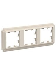 Рамка Systeme Electric ATLASDESIGN Antique 3 поста бежевый ATN100203