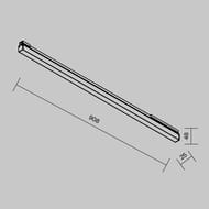 ������� �������� ���������� Maytoni Basis (�����) O-TR02-1-S-24WB4K, Exility IP 4000� 24�� 120� ������, ������