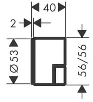 �������� ������� Axor Edge 46771000 ������� ������, ������� �����, �������� �������, ����