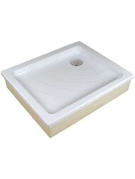 Душевой акриловый поддон RAVAK Kaskada Aneta 75x90 EX (755x905x185) для облицовки кафелем, белый — миниатюра 1