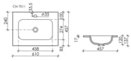 �������� ��������� Ceramicanova Element 610�457�137 �������������, ����� CN7011
