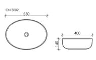 �������� ��������� Ceramicanova Element 550�400�140 ��������, ��� ��������/���. ��� ����. CN5002