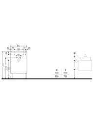 ����� ��� �������� Duravit Brioso (434�339�570) ���������, ����� ������, ����� ������ BR4430R1022