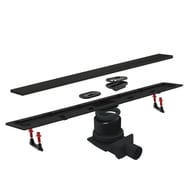 Душевой лоток BETTOSERB Confluo Frameless Line Matte Black 550мм с решеткой, комб.затвор