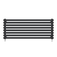 Радиатор КЗТО Quadrum 60 H 1000-8 нижнее подкл, черный мат, муар, QUD60H10008R RAL1T103S9005
