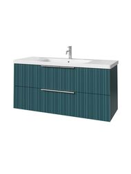 Тумба под раковину Caprigo RAIN 120 (1166х446х550) подвесная, 2 ящика, цвет Море 36516-SF013
