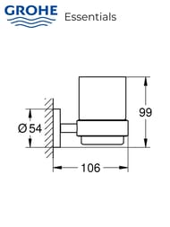 ������ Grohe Essentials 40447001 � ��������� ����������, ������/����