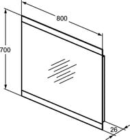������� Ideal Standard MIRROR&LIGHT (800�700) � ����������, ��������, ������, ������ T3347BH