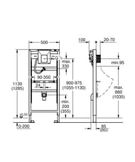 ����������� ��� �������� Grohe Rapid SL (1,13 � - 1,28 �) ����������� ����� 38786001