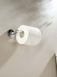 Держатель для туалетной бумаги Aquatek Классик AQ4508CR подвесной, без крышки, цвет: хром