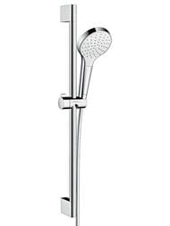 Душевой набор Hansgrohe Croma Select S 1jet (ручной душ, штанга 65см, шланг) хром/белый 26565400 — миниатюра 1