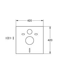 Комплект Grohe Rapid SL 5в1 Инсталяция+Подвесной унитаз с сиденьем м/л+Панель 103849SH00