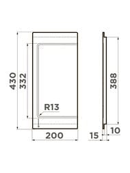 Разделочная доска Omoikiri CB-05-WOOD-M (200x430) цвет венге 4999053
