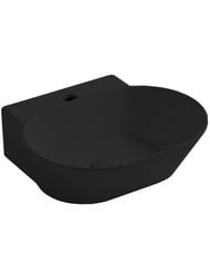 Раковина накладная Simas WAVE (480х430х165) с отверстием под смеситель WA 06 nero matt