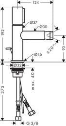 ��������� Axor Uno 45200000 Select ��� ���� ������������ � ������ ��������, ����