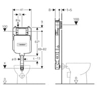 GEBERIT Sigma ������� ����� �������� �������, ����������� ���������� 109.791.00.1