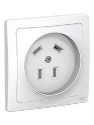 Розетка Systeme Electric BLANCA скрытой установки силовая 3р+n, 32а, 400в, белый BLNSR003241