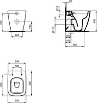 ������ ���������� Ideal Standard i life S 355�480�400 ����, ������������, ����� T459401