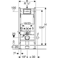 GEBERIT Delta ����������� ��� ���������� �������, ������� ����� Delta01, ����  458.149.21.1