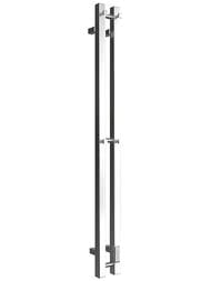 Полотенцесушитель электрический STOUT Rock quadro 120х08 Полированный 2 опоры SHQ-R1Q0-012008