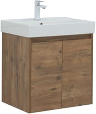 Тумба под раковину Aquanet Nova Lite 60 298849 (576х442х562) подвесная, 2 дверцы, дуб рустикальный