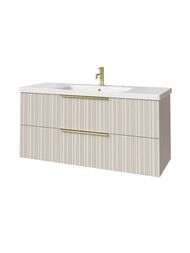 Тумба под раковину Caprigo RAIN 120 (1166х446х550) подвесная, 2 ящика, цвет Беж лайт 36516-SF023