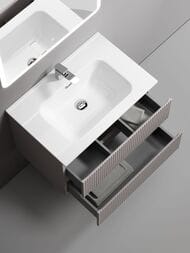 Тумба под раковину SANCOS Snob R (690х445х500) подвесная, 2 ящика, Doha Soft SNR70SM