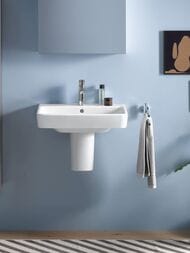 Умывальник Duravit No.1  650х460мм, с переливом, белый 23756500002