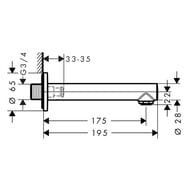 ����� ��� ����� Hansgrohe Talis S 175 �� 72410000