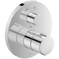 Смеситель Duravit C.1 термостат встраиваемый с переключателем, накидка круг, хром C15200014010
