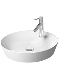 Раковина DURAVIT CAPE COD 480х480 антигрязевое покр., отв. под смес., б/перелива  23284800001