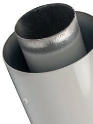 Конечный участок дымохода STOUT DN60/100 1000мм для гориз.прохода,антиобмерз.оголовокSCA-6010-001001