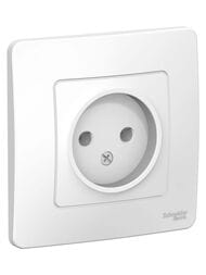Розетка Systeme Electric BLANCA скрытой установки без заземл. без шторок 16А 250В белый BLNRS000011