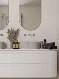 Керамогранитная плитка Staro Concreto Blanco 60x120 Matt (600х1200) бетон, белая (кв.м.)