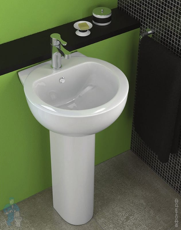 Умывальник Sanita Luxe ART LUXE (480x480x225) (Санита Люкс) белый ...