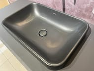 Уценка! Тумба с раковиной Duravit Happy D.2 Plus 1300х408х550 2 ящ., подсветка, цвет: серый матовый